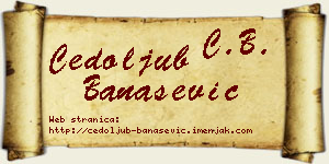 Čedoljub Banašević vizit kartica
